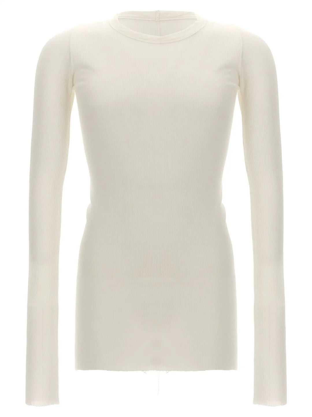 Rick Owens White Viscose T-Shirt