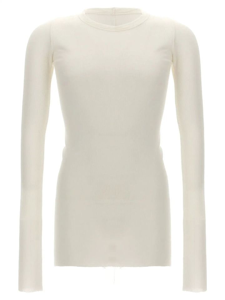 Rick Owens White Viscose T-Shirt