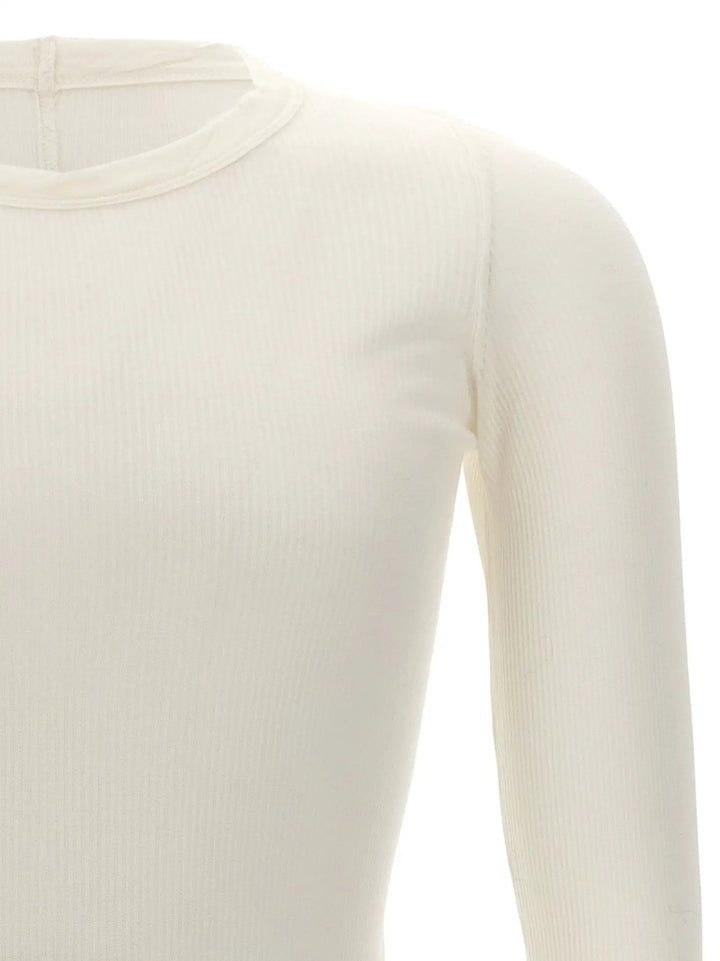 Rick Owens White Viscose T-Shirt