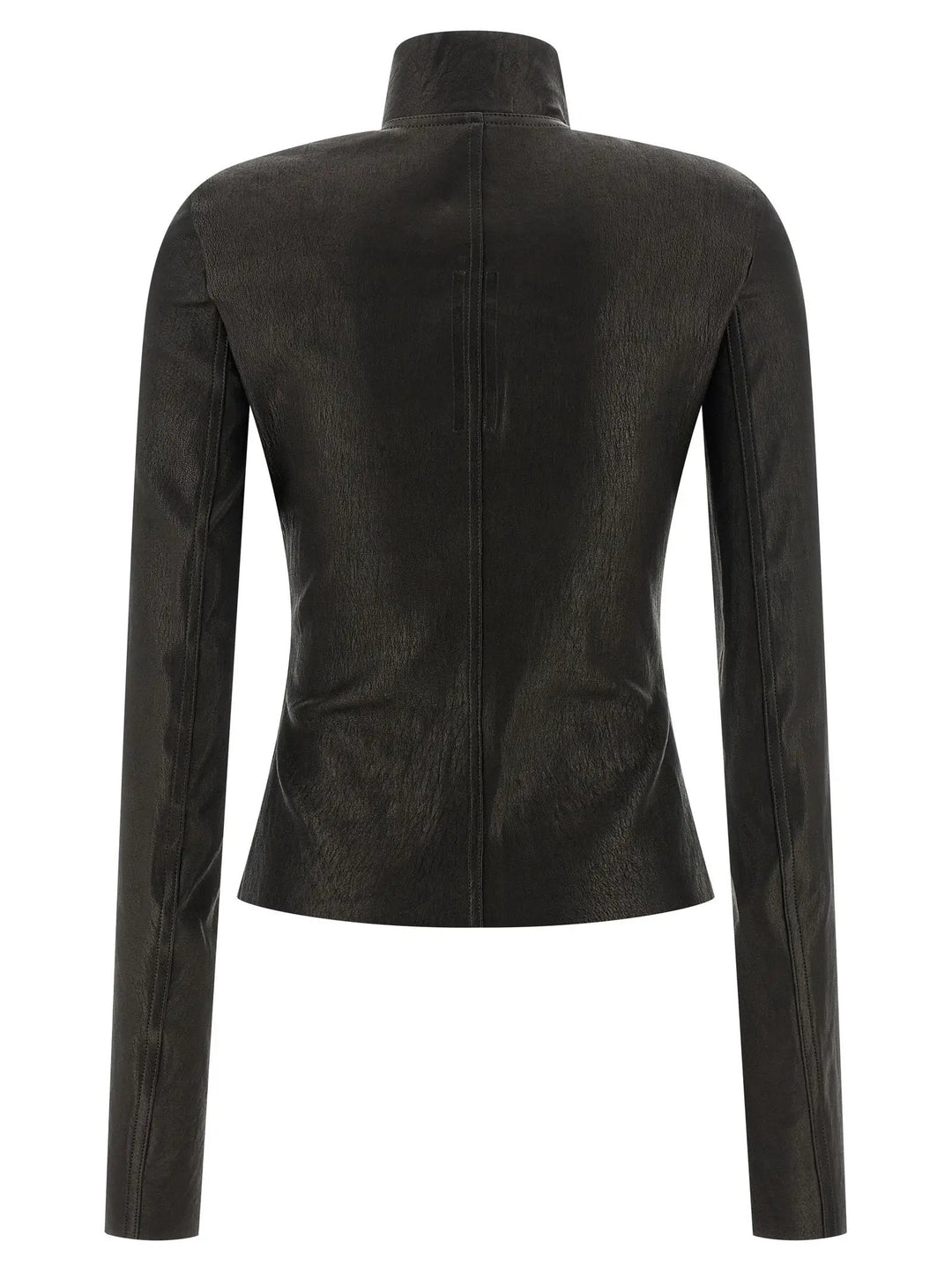 Rick Owens Black Lamb Leather Leather Jacket