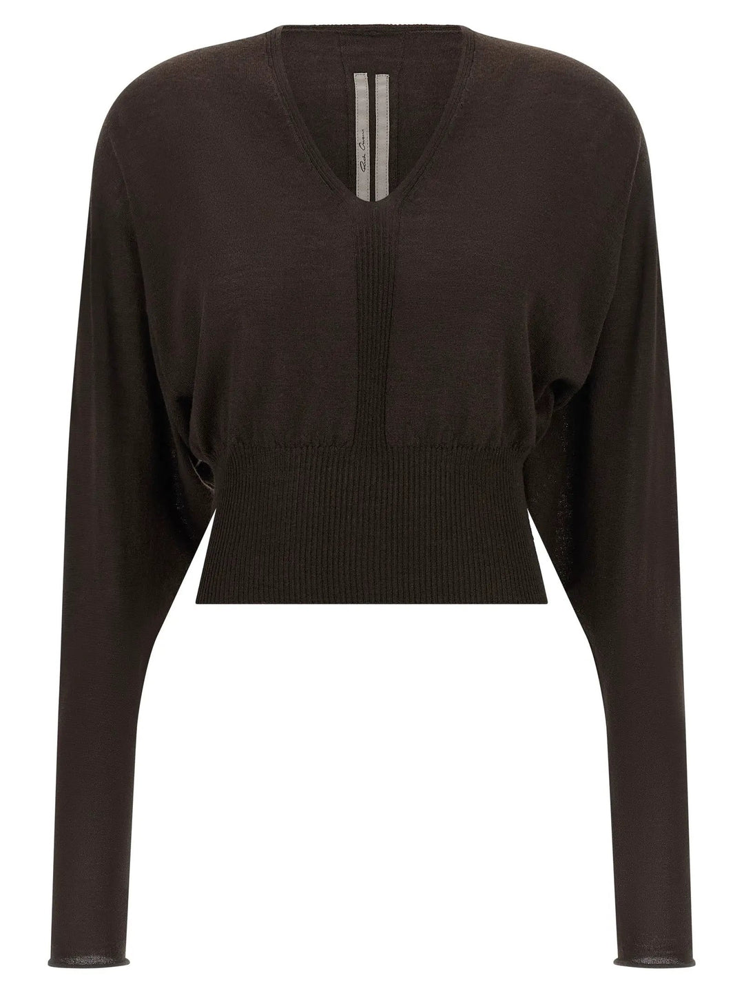 Rick Owens Brown Virgin Wool Shirt