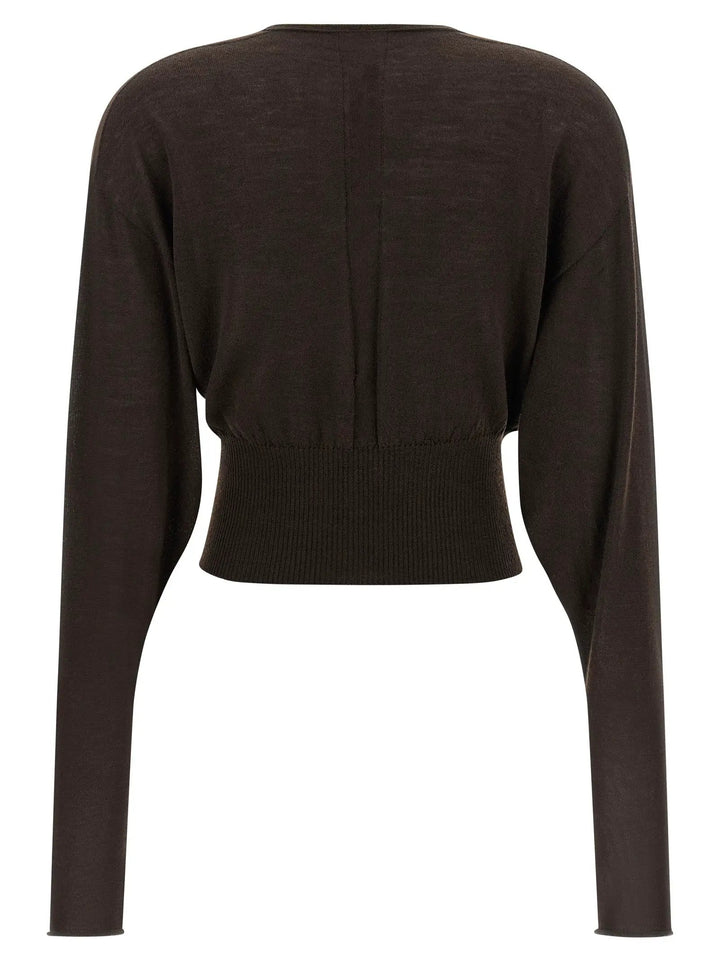 Rick Owens Brown Virgin Wool Shirt