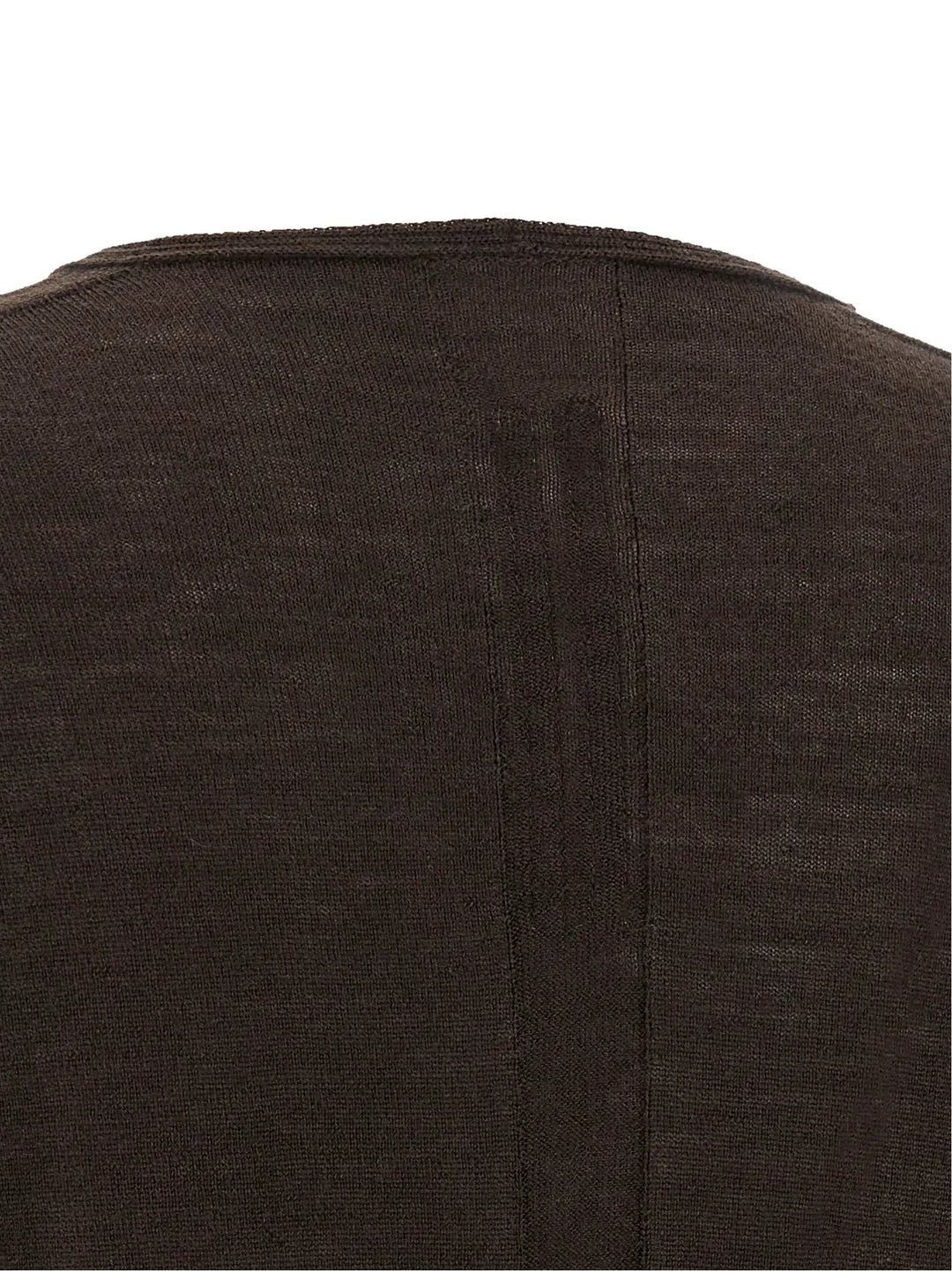 Rick Owens Brown Virgin Wool Shirt