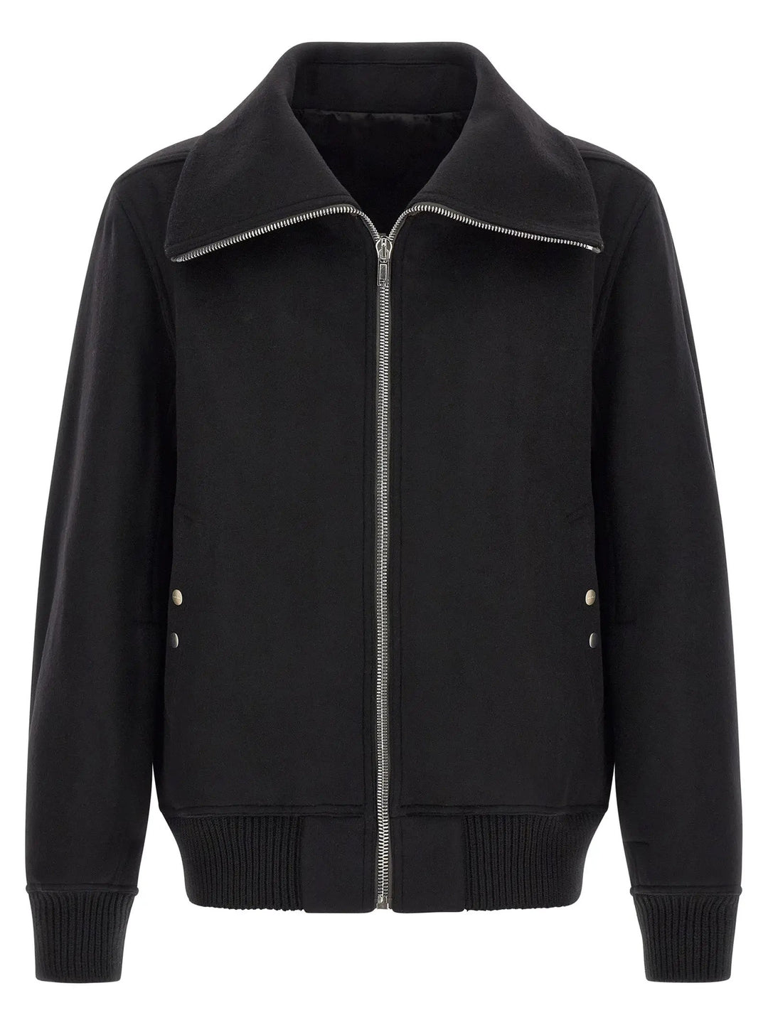 Rick Owens Black Virgin Wool Bomber