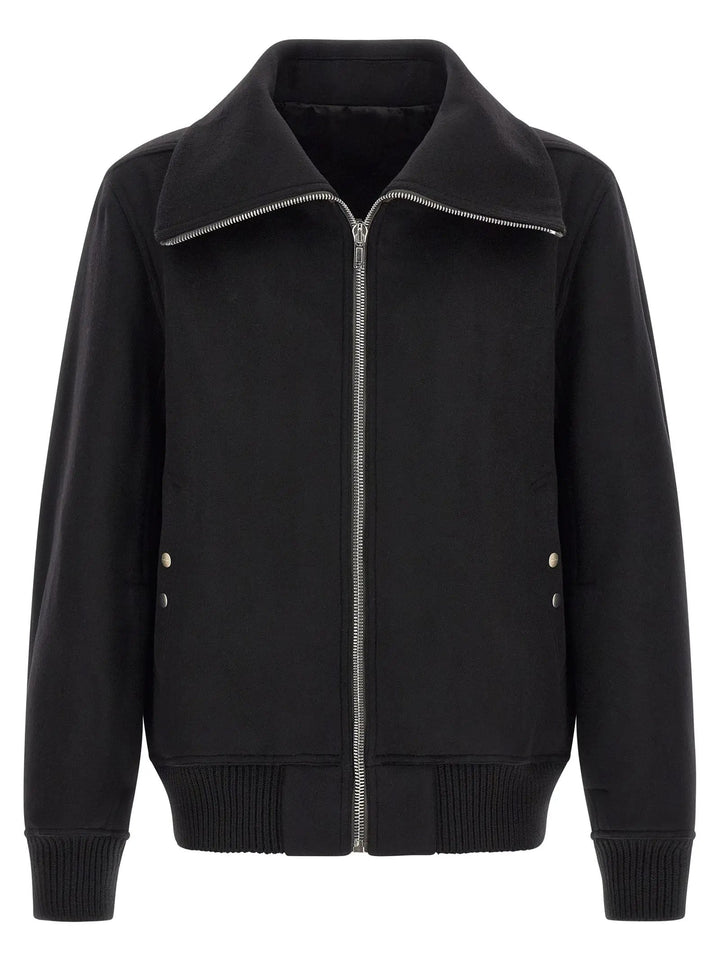 Rick Owens Black Virgin Wool Bomber