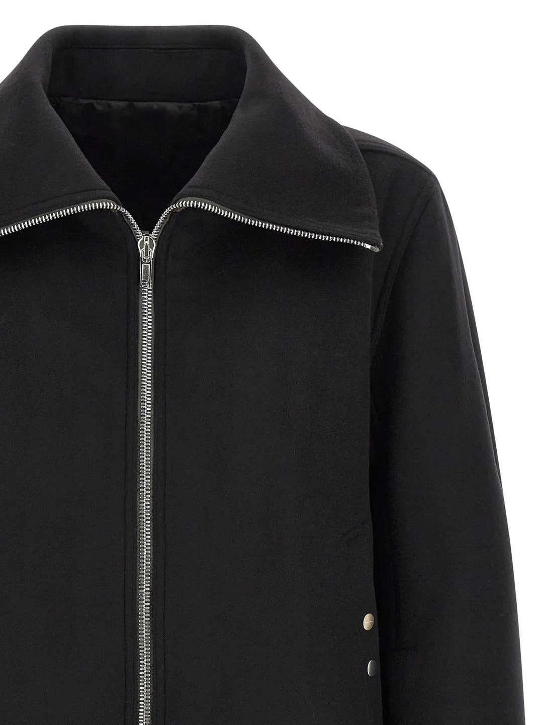 Rick Owens Black Virgin Wool Bomber