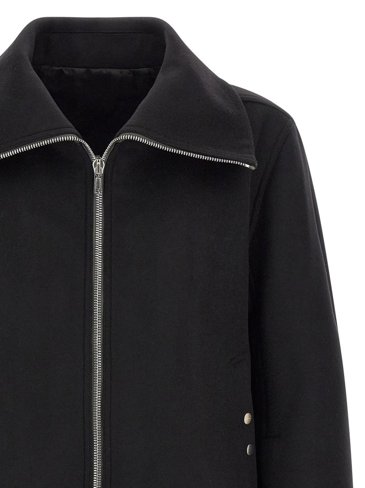 Rick Owens Black Virgin Wool Bomber