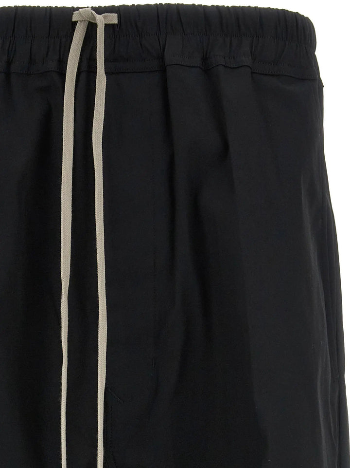 Rick Owens Black Cotton Casual Pants