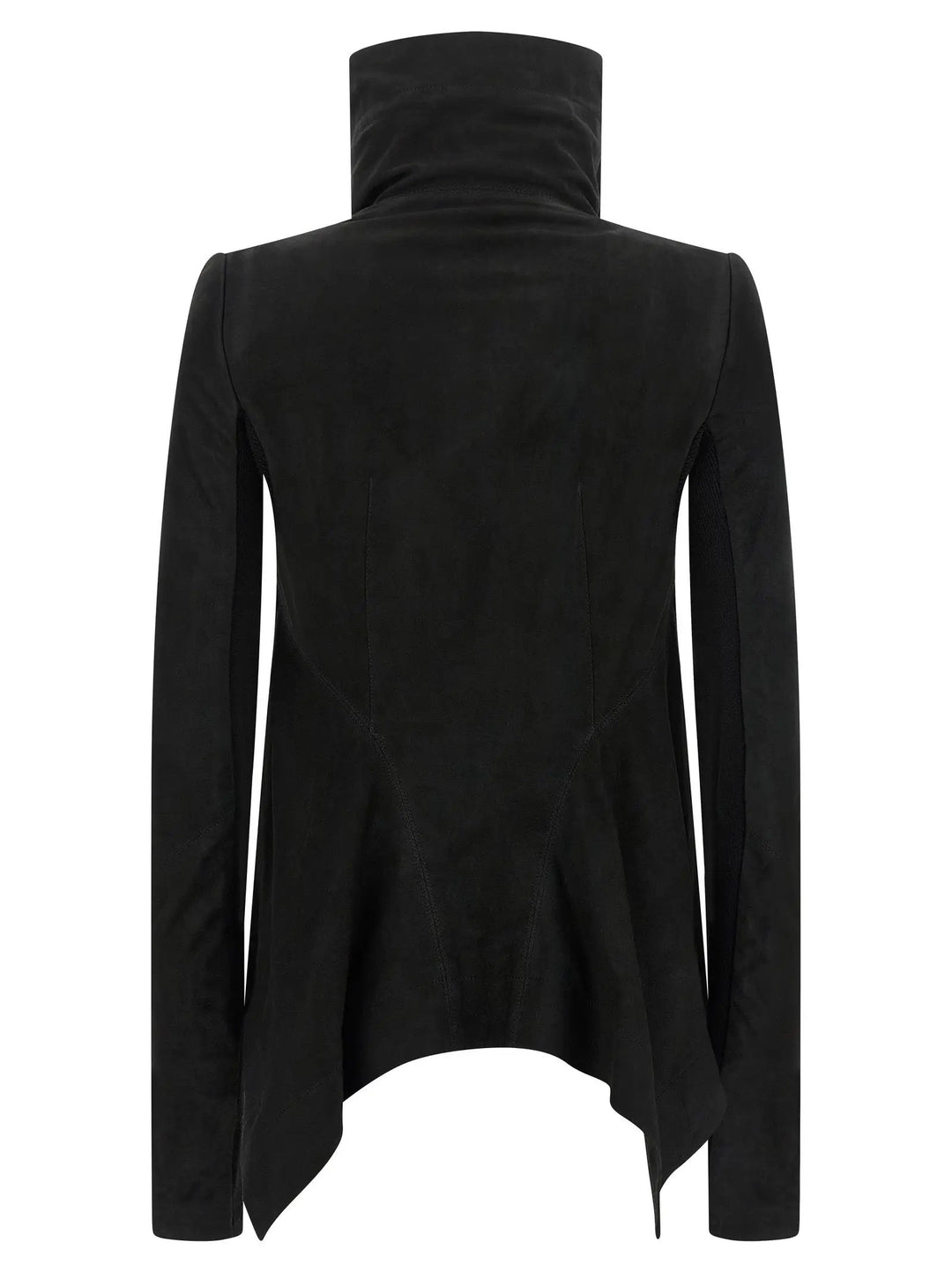 Rick Owens Black Lamb Leather Leather Jacket