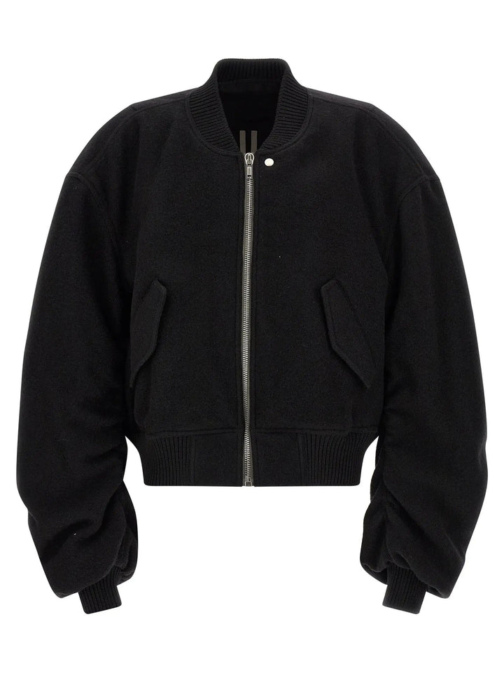 Rick Owens Sample Sale | Rick Owens Black Virgin Wool Bomber - | Designer outlet