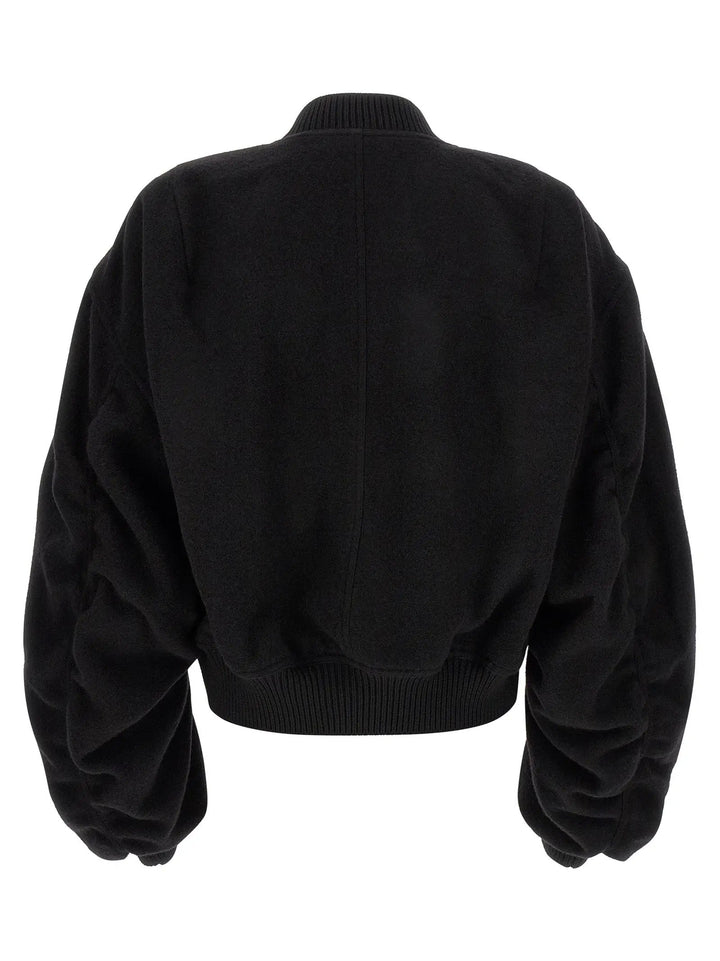 Rick Owens Sample Sale | Rick Owens Black Virgin Wool Bomber - | Designer outlet