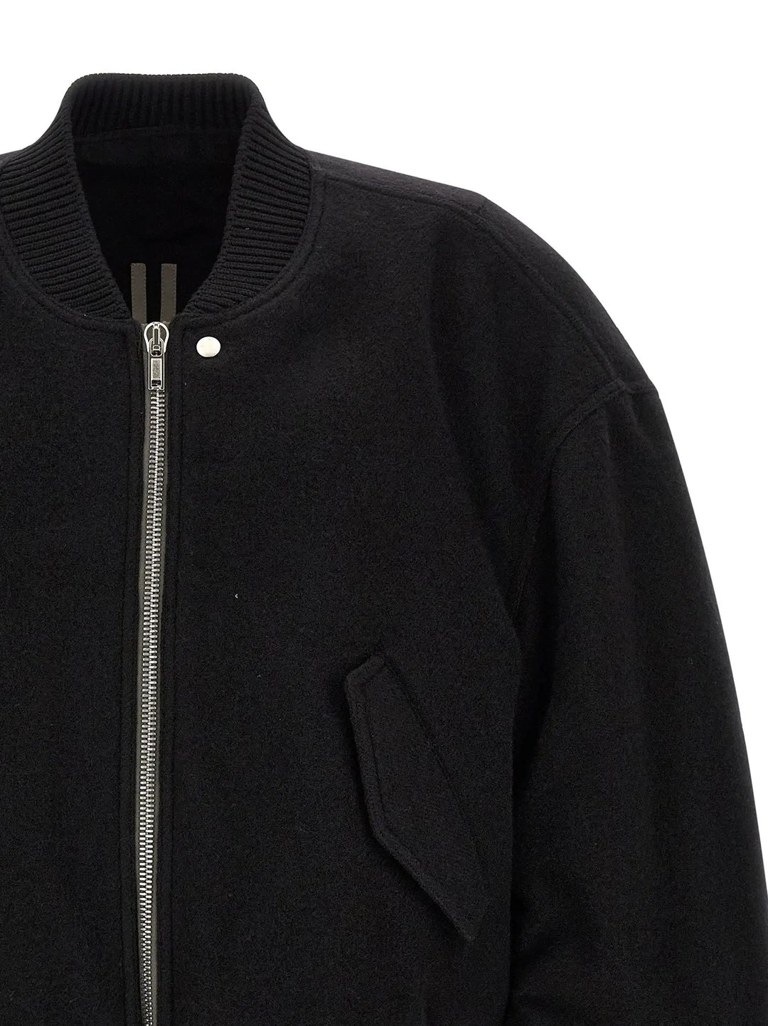 Rick Owens Sample Sale | Rick Owens Black Virgin Wool Bomber - | Designer outlet