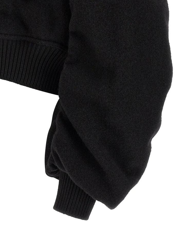 Rick Owens Sample Sale | Rick Owens Black Virgin Wool Bomber - | Designer outlet