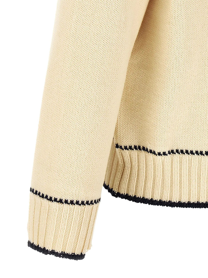Golden Goose White Cotton Polo Shirt
