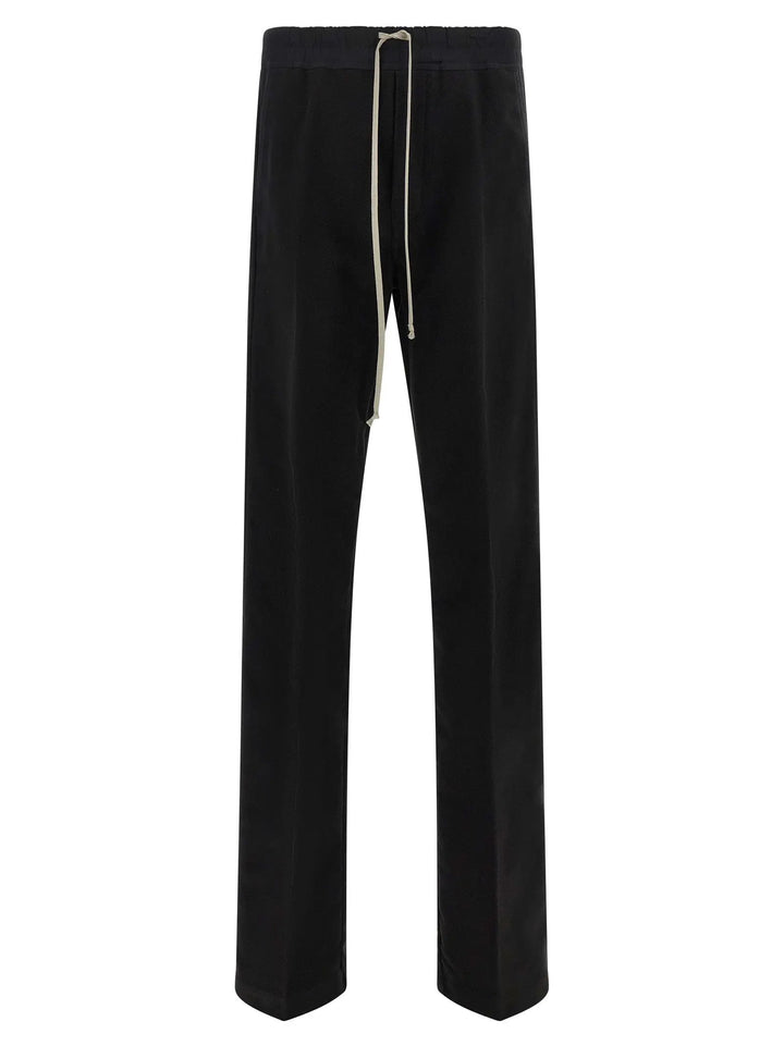 Rick Owens Black Cotton Casual Pants