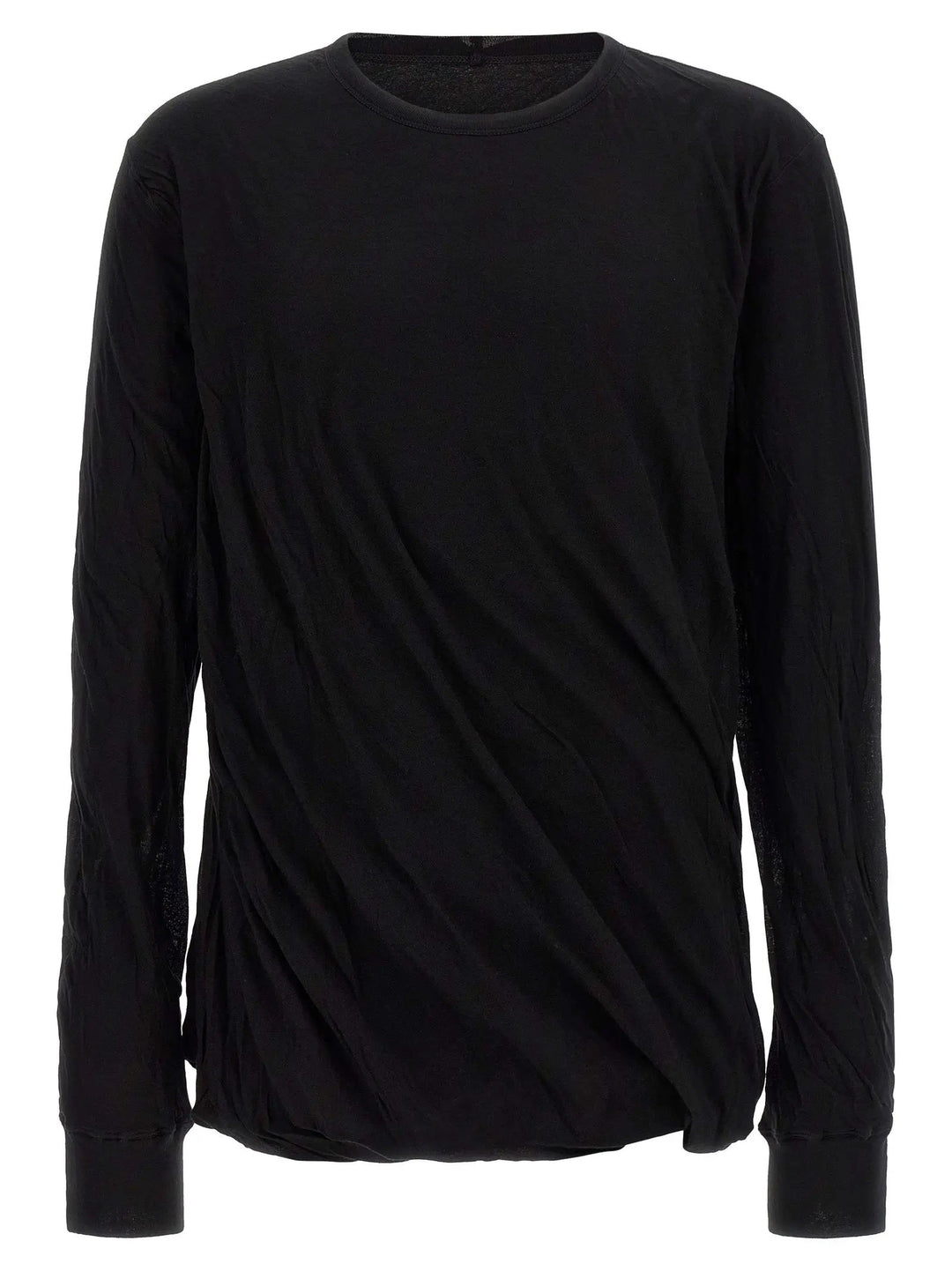 Rick Owens Black Cotton T-Shirt