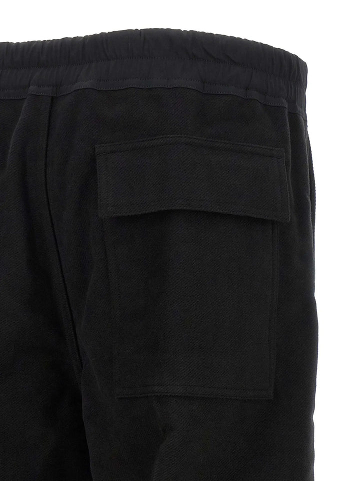 Rick Owens Black Cotton Casual Pants