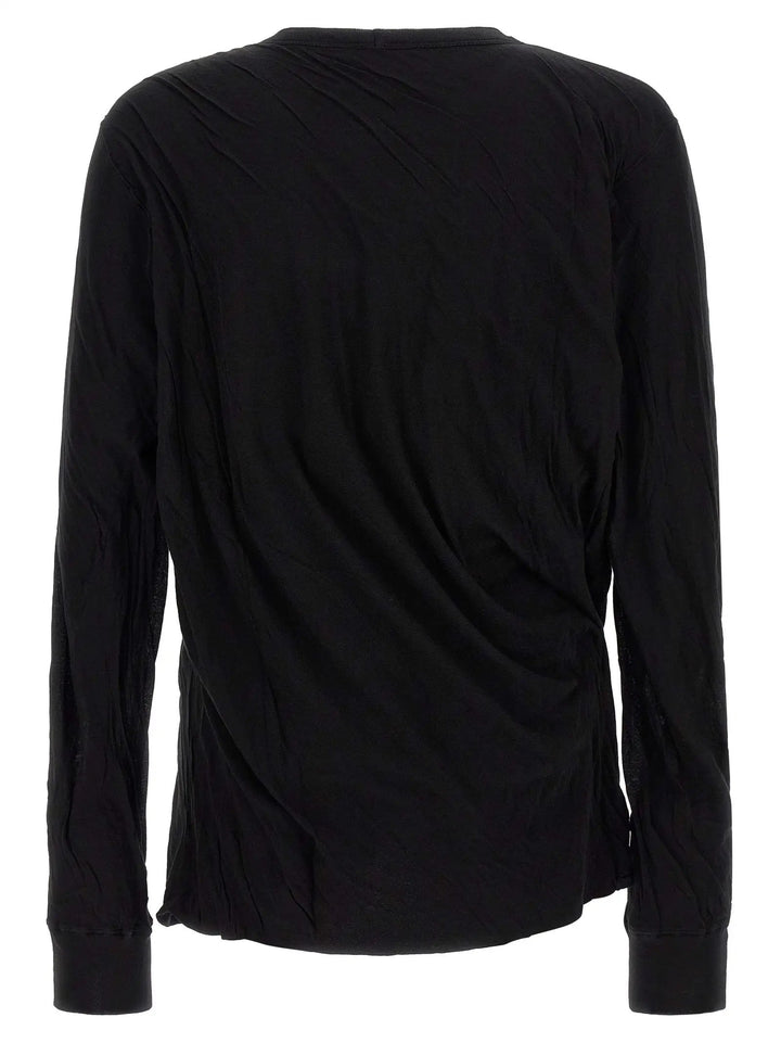 Rick Owens Black Cotton T-Shirt