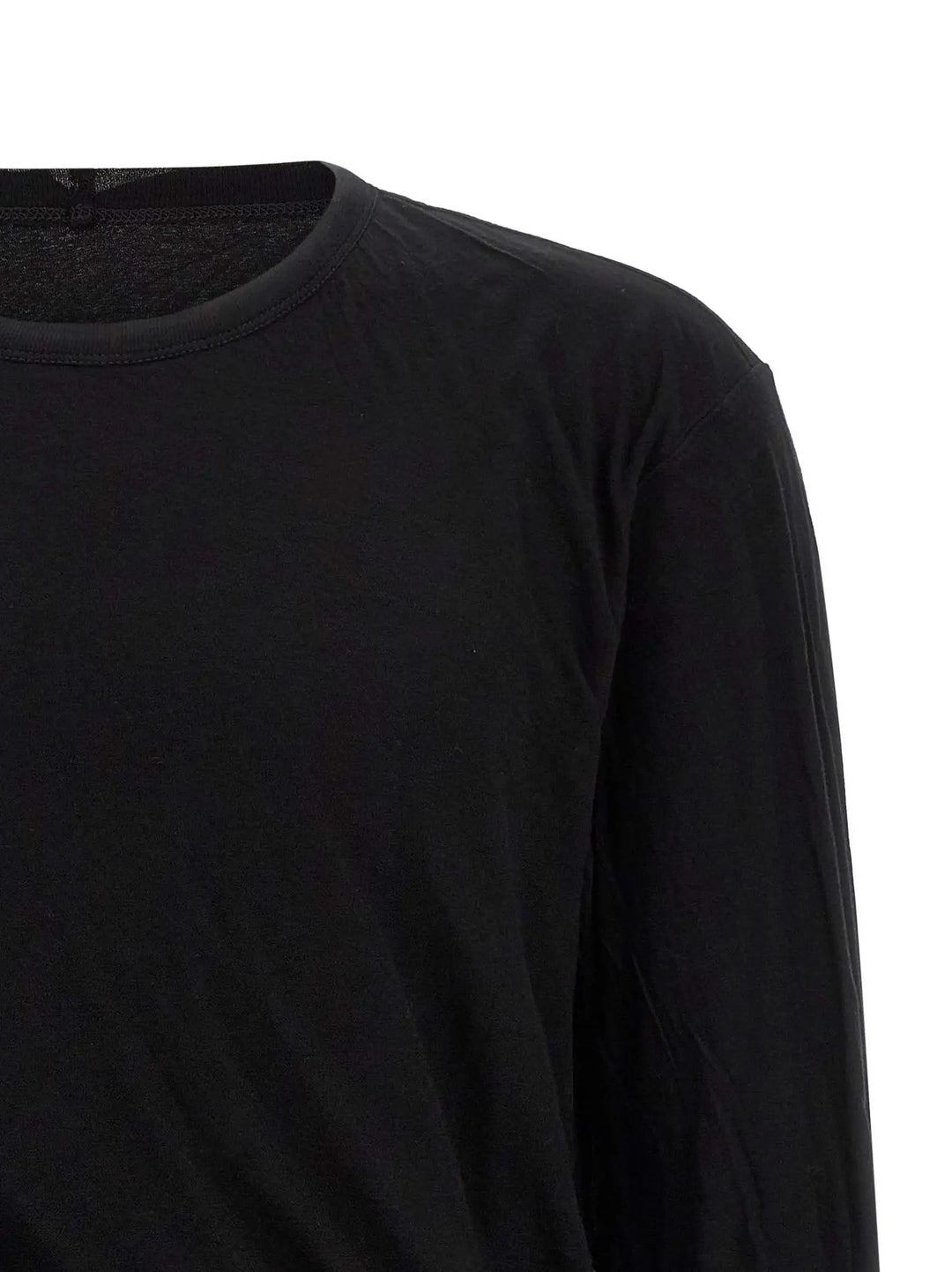 Rick Owens Black Cotton T-Shirt