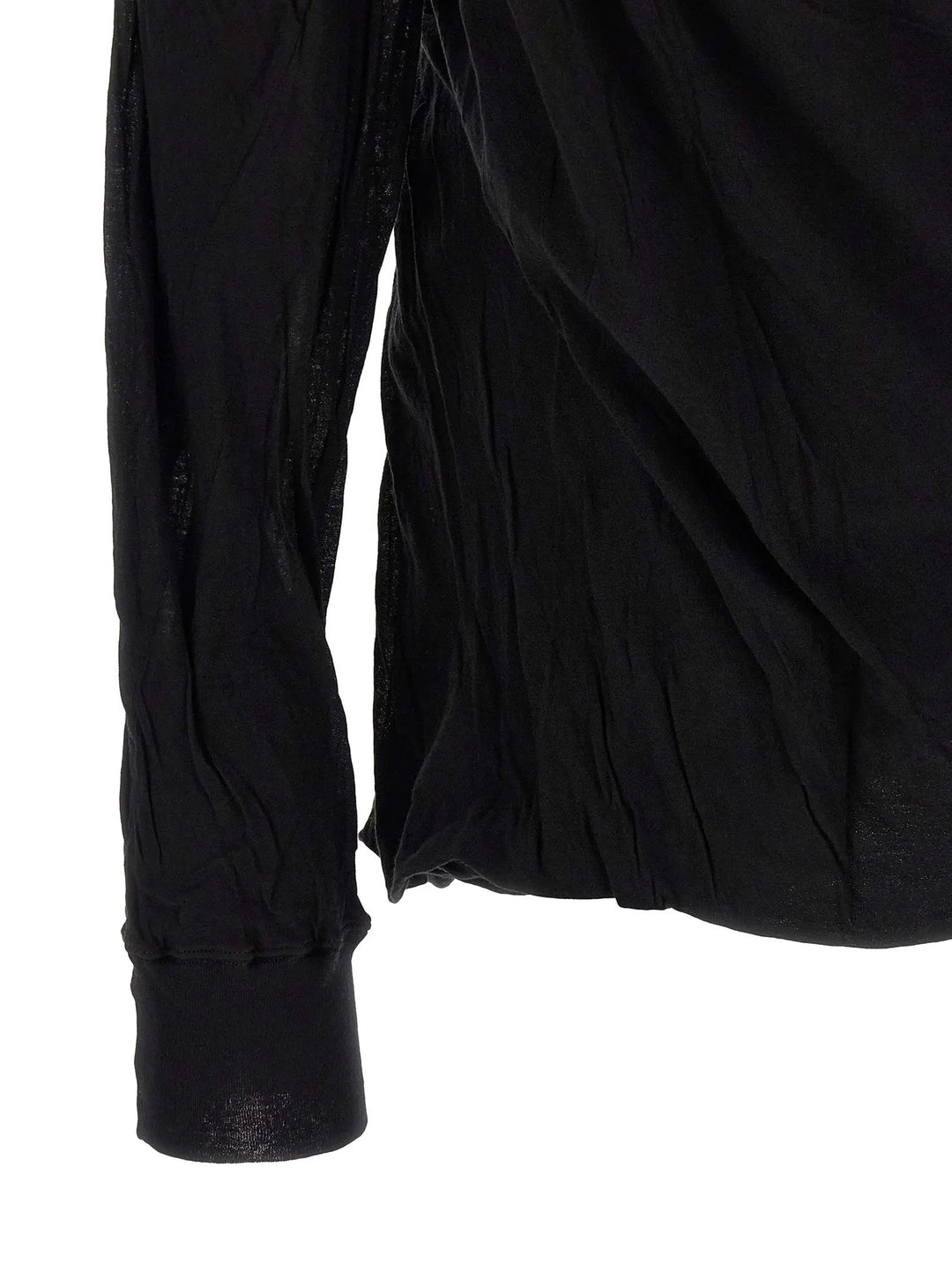 Rick Owens Black Cotton T-Shirt