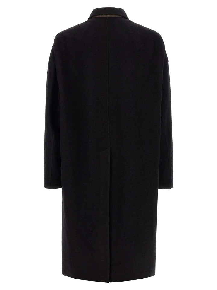 Rick Owens Sample Sale | Rick Owens Black Virgin Wool Coat - | Designer outlet