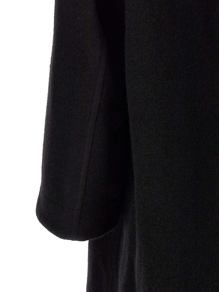 Rick Owens Sample Sale | Rick Owens Black Virgin Wool Coat - | Designer outlet