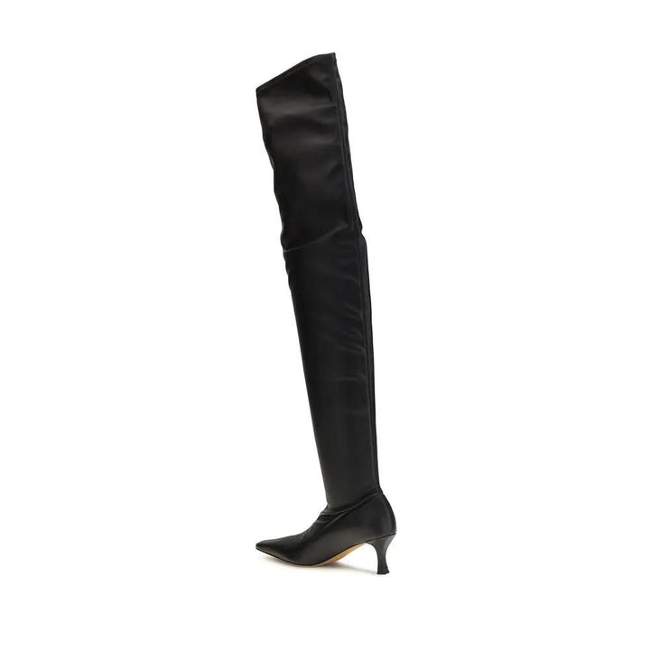 Proenza Schouler Black Polyurethane Over The Knee