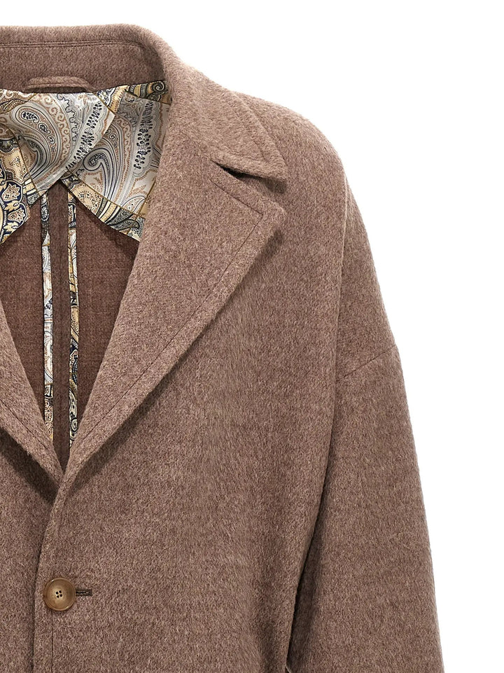 Etro Beige Wool Coat