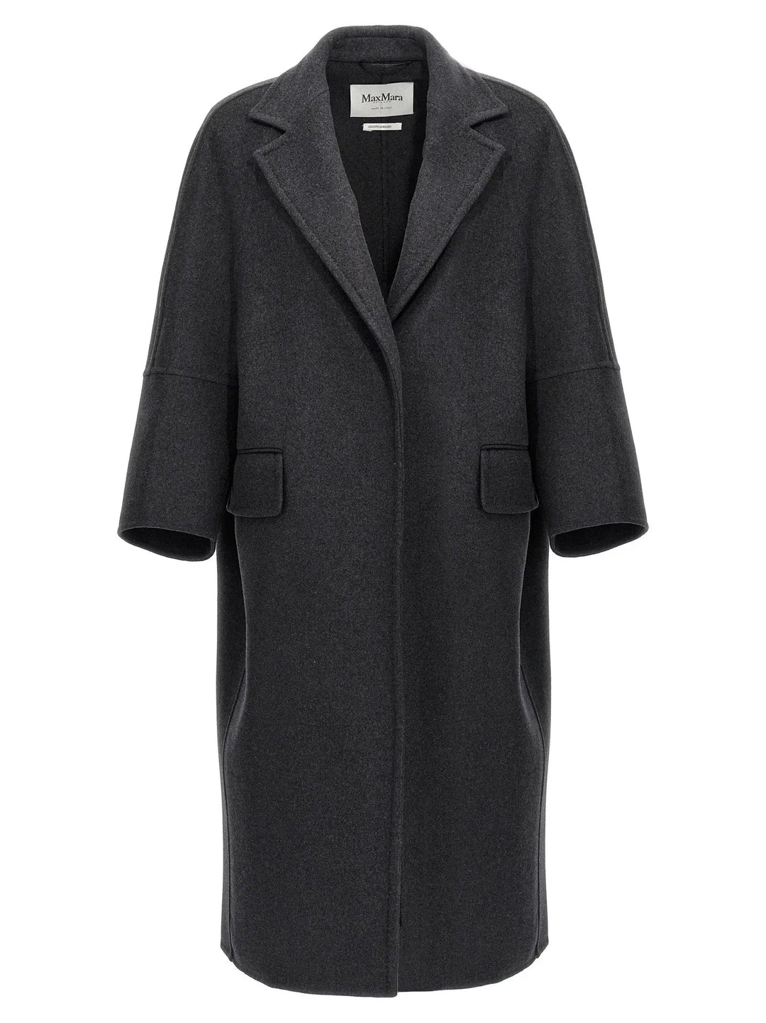 Max Mara Gray Virgin Wool Coat