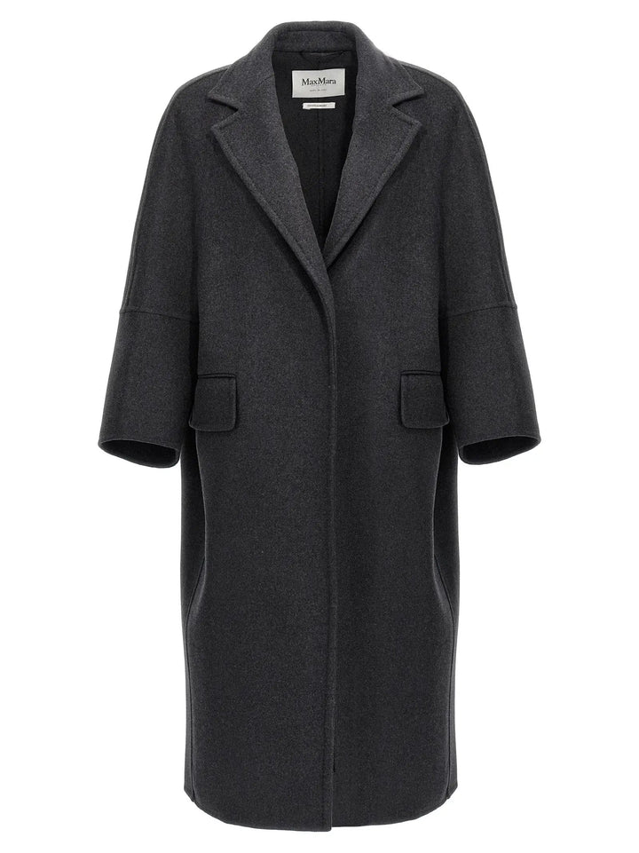 Max Mara Gray Virgin Wool Coat