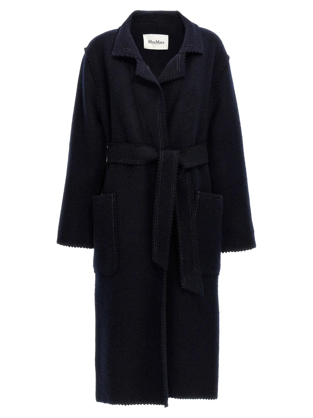 Max Mara Blue Wool Coat