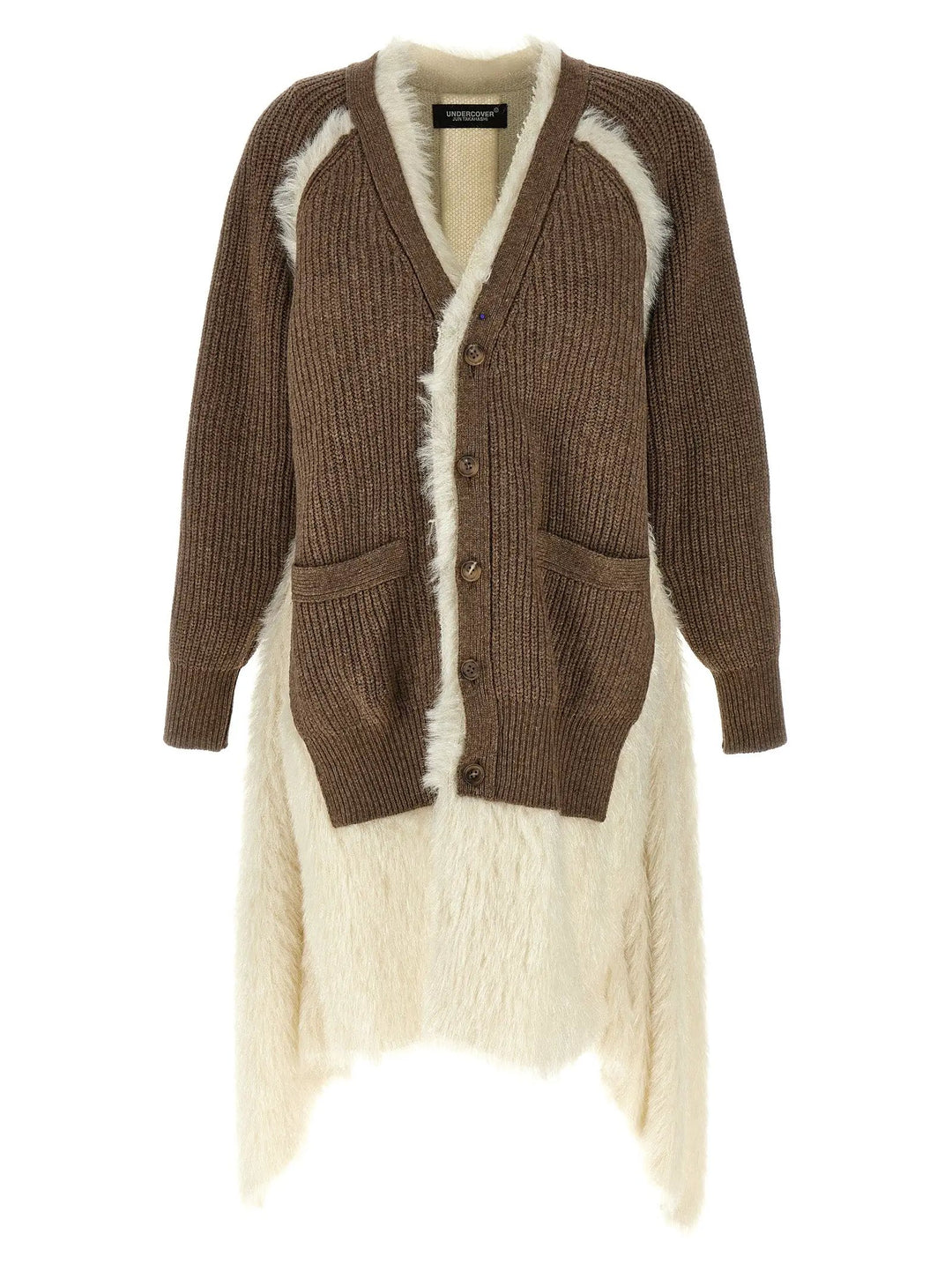 Undercover Brown Wool Cardigan