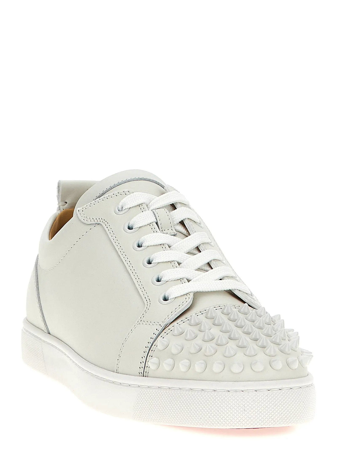 Christian Louboutin White Calfskin Low Top Sneakers
