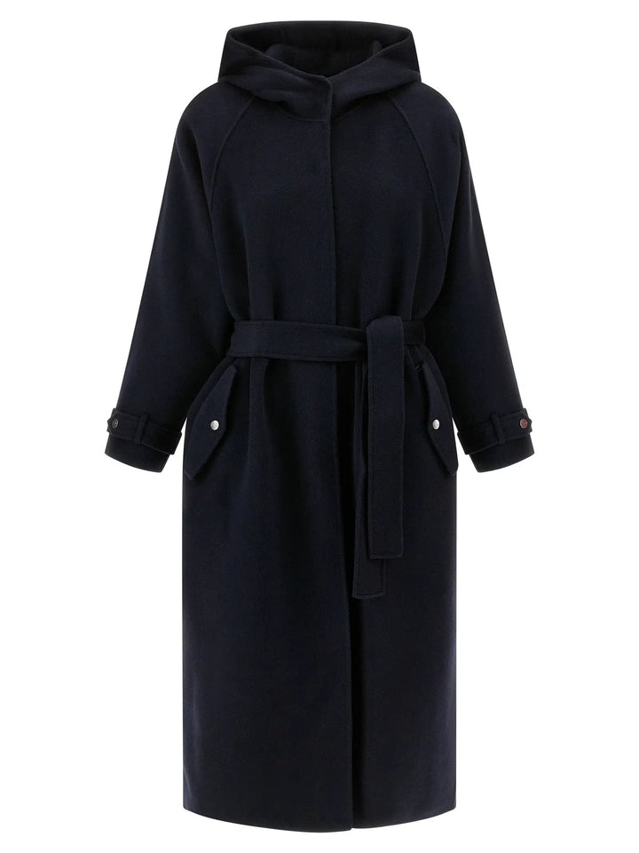 PINKO Blue Polyamide Coat