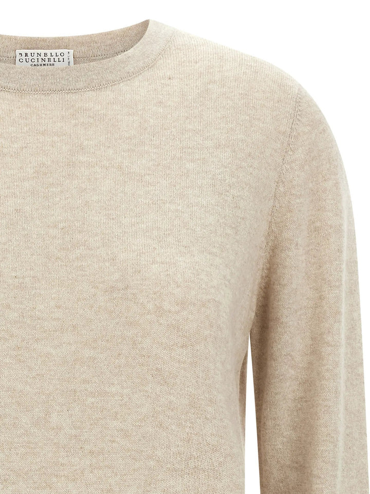 Brunello Cucinelli Beige Cashmere Cardigan