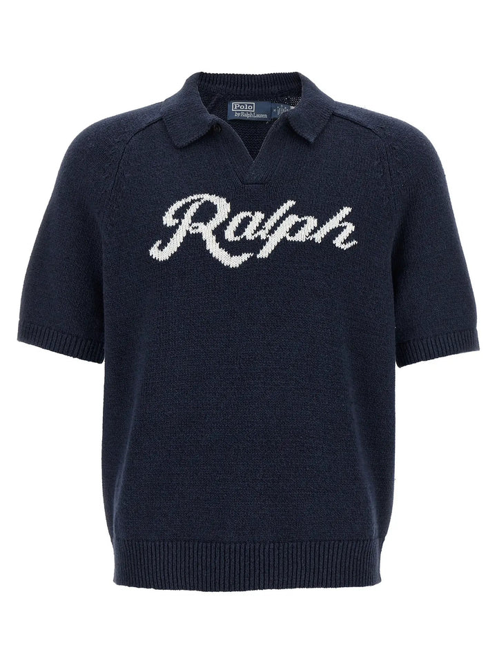 Polo Ralph Lauren Blue Linen Cardigan