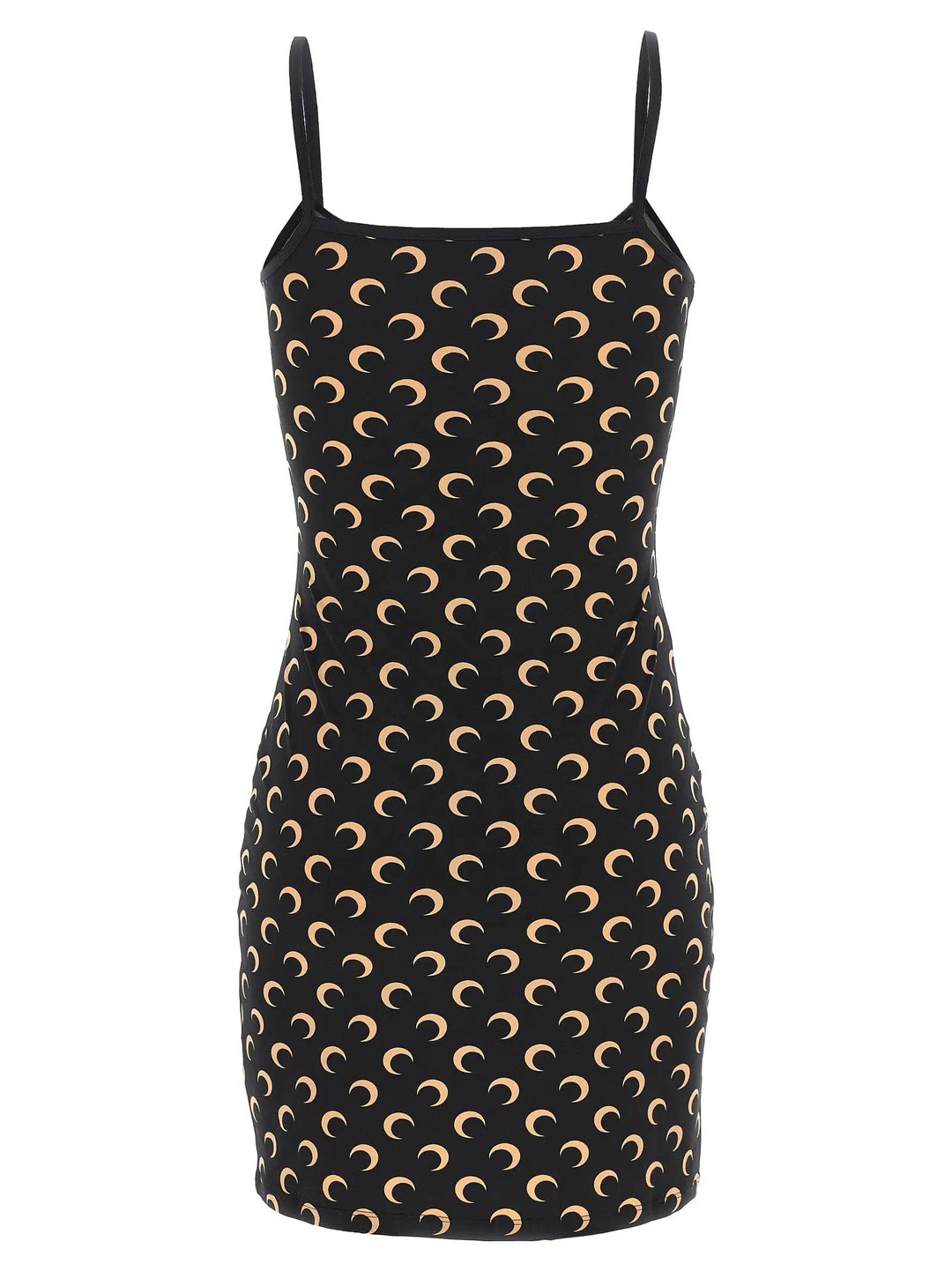 Marine Serre Black Polyamide Short Dress