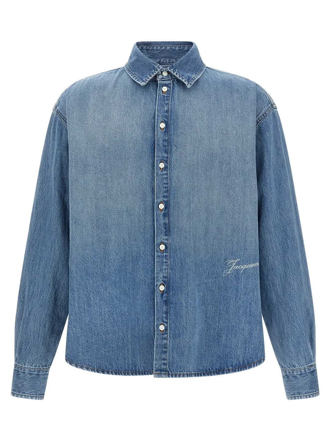 Jacquemus Blue Cotton Blouse
