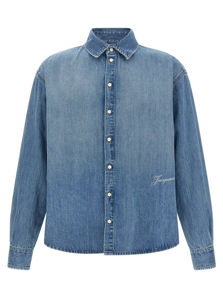 Jacquemus Blue Cotton Blouse