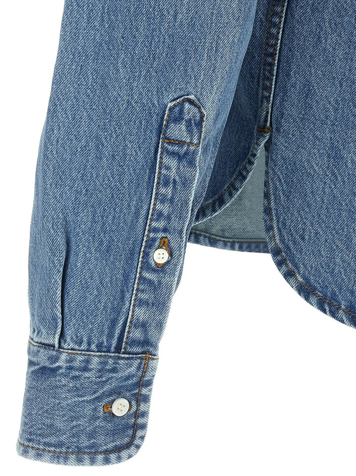 Jacquemus Blue Cotton Blouse