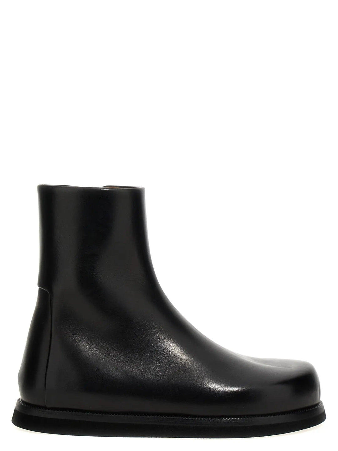 Marsell Black Calfskin Ankle Boots