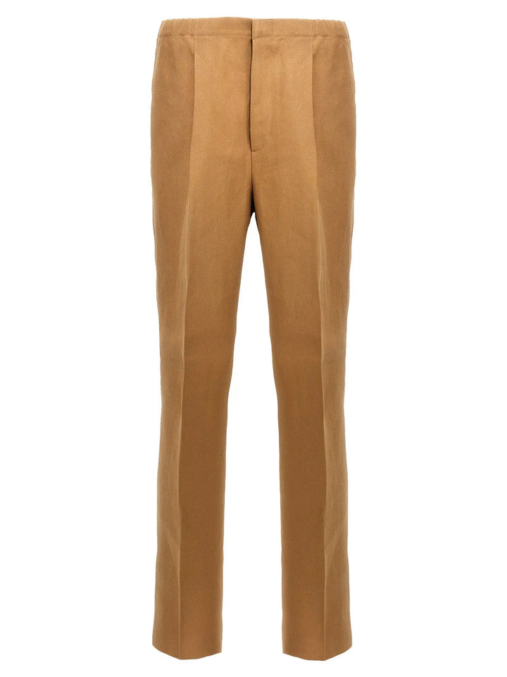 Fendi Beige Paper Casual Pants