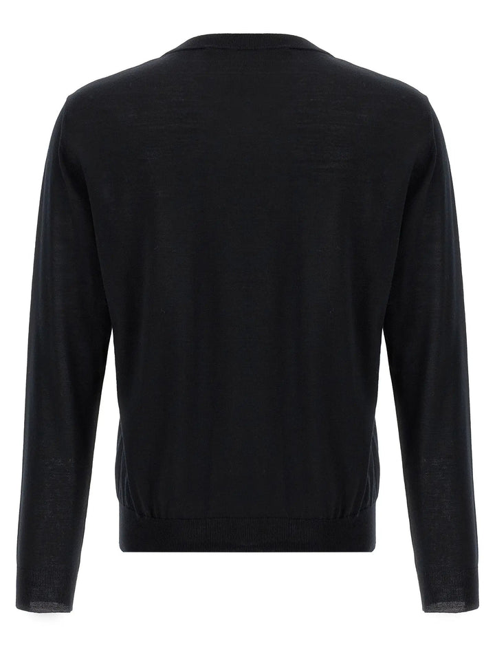 Valentino Garavani Black Virgin Wool Cardigan