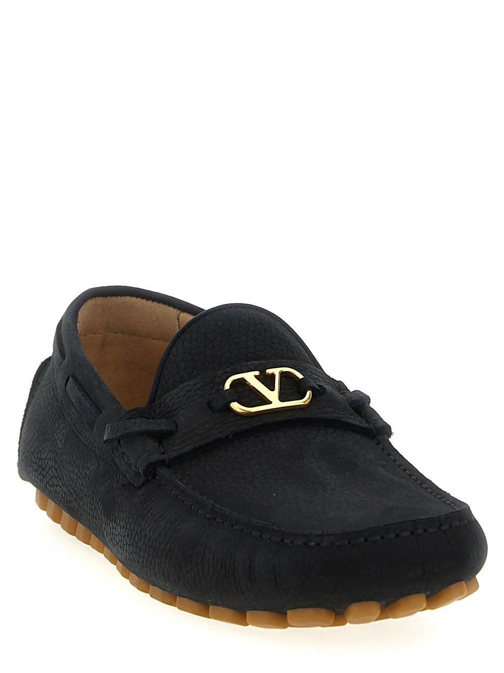 Valentino Garavani Sample Sale | Valentino Garavani Black Calfskin Slip-On Loafers - | Designer outlet