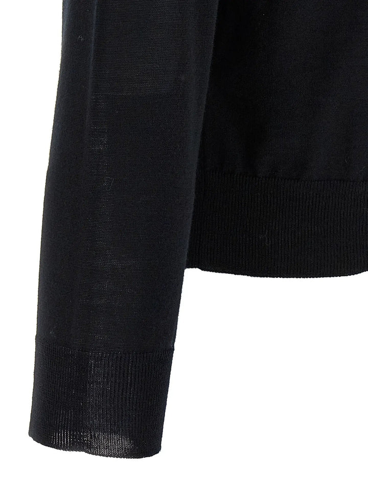 Valentino Garavani Black Virgin Wool Cardigan