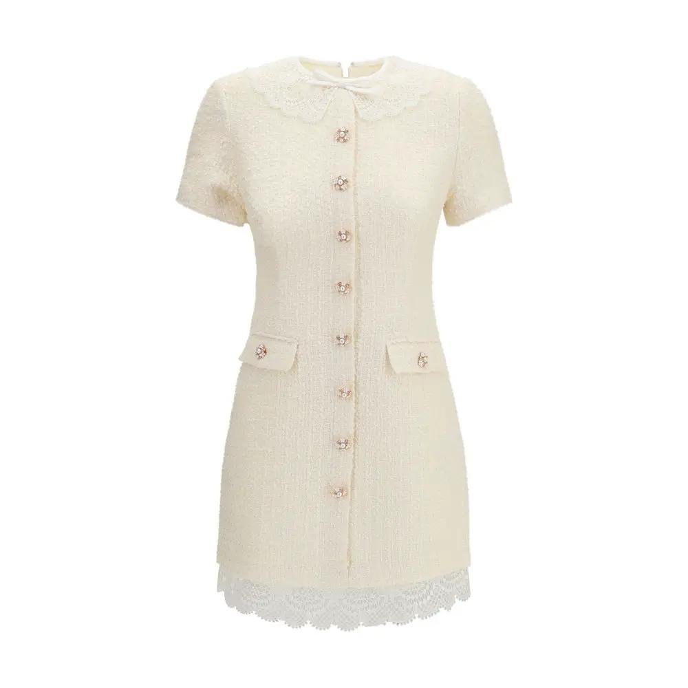 Self-Portrait Beige Polyester Casual Dress