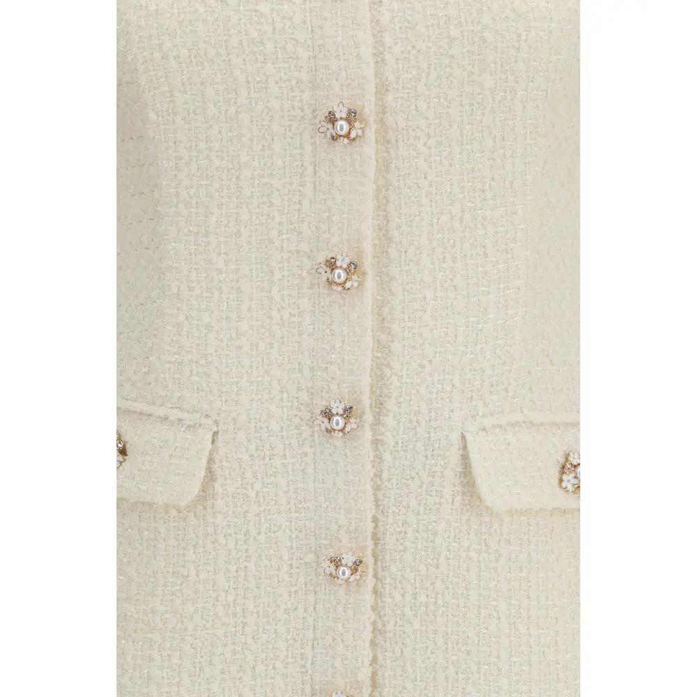 Self-Portrait Beige Polyester Casual Dress