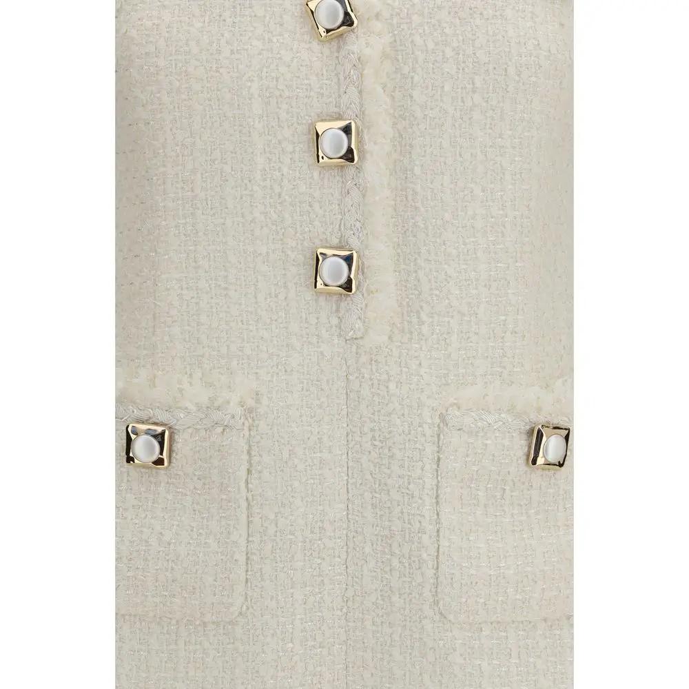 Self-Portrait Beige Polyamide Casual Dress