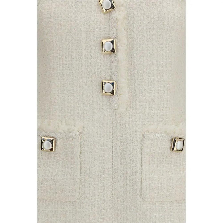 Self-Portrait Beige Polyamide Casual Dress
