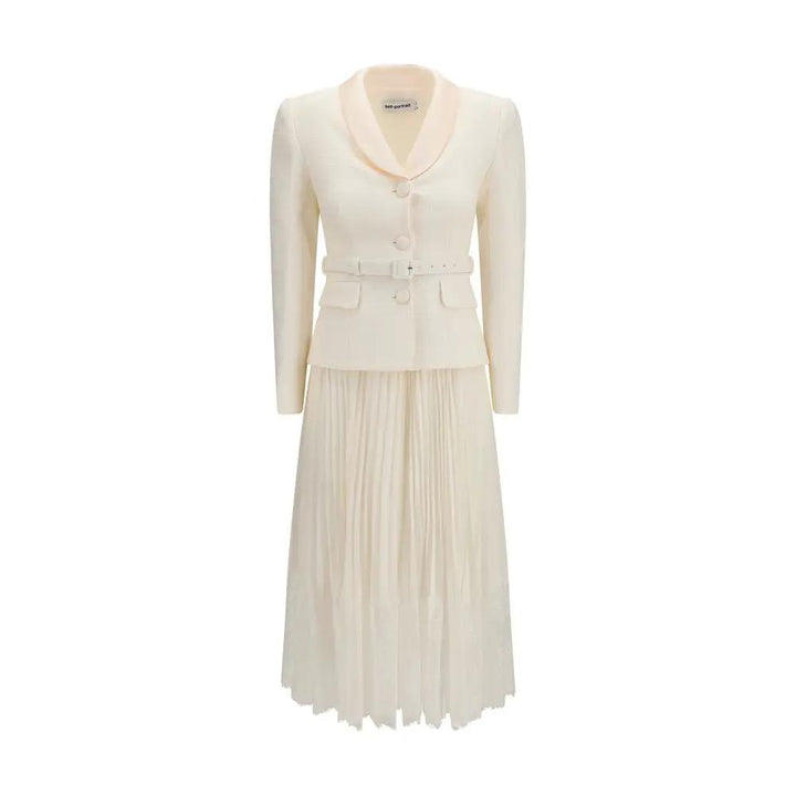 Self-Portrait Beige Polyester Cocktail Dress